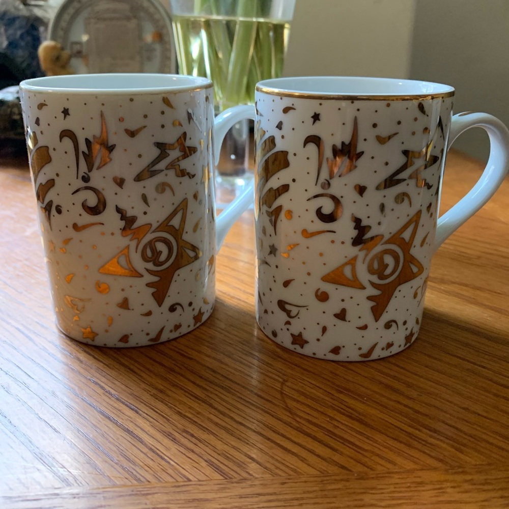 ST. JOHN Designer Collection 1996 Christmas Mugs